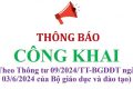 CÔNG KHAI THEO THÔNG TƯ 09